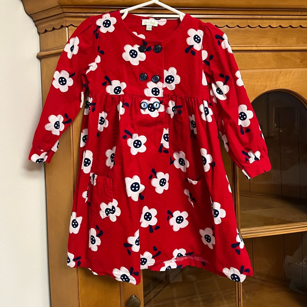Red floral Le Top Dress